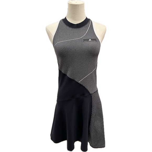 Stella McCartney Blue Tennis Ball Print Bib And Romper Set
